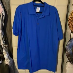 Gilden ultra cotton polo shirt, size large